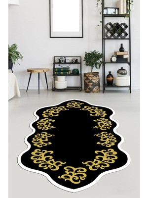 Viyana Home Kaymaz Taban Yıkanabilir Lazer Kesim Salon Halısı Mutfak Halısı Yolluk VHL-SD-133