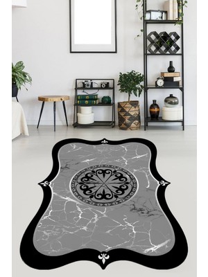 Viyana Home Kaymaz Taban Yıkanabilir Lazer Kesim Salon Halısı Mutfak Halısı Yolluk VHL-SD-671