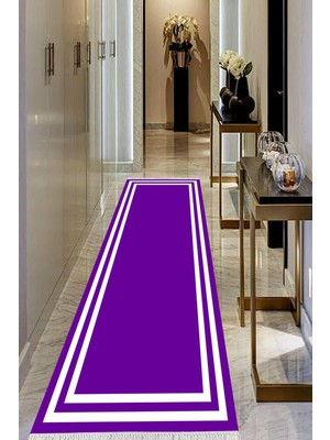 Viyana Home Dijital Baskılı Kaymaz Taban Yıkanabilir Modern Salon Halısı Koridor Halısı Yolluk VHU-HT-543