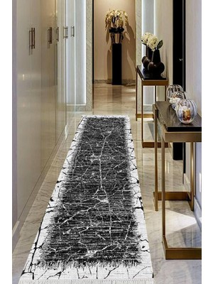 Viyana Home Dijital Baskılı Kaymaz Taban Yıkanabilir Modern Salon Halısı Koridor Halısı Yolluk VHU-HY-1256