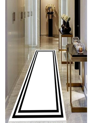 Viyana Home Dijital Baskılı Kaymaz Taban Yıkanabilir Modern Salon Halısı Koridor Halısı Yolluk VHU-HT-529