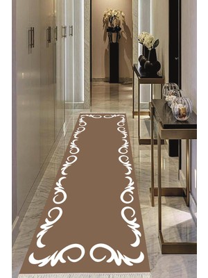 Viyana Home Dijital Baskılı Kaymaz Taban Yıkanabilir Modern Salon Halısı Koridor Halısı Yolluk VHU-HT-874