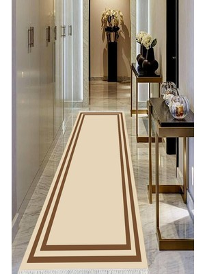 Viyana Home Dijital Baskılı Kaymaz Taban Yıkanabilir Modern Salon Halısı Koridor Halısı Yolluk VHU-HT-544