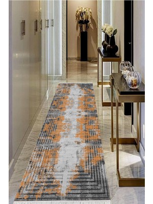 Viyana Home Dijital Baskılı Kaymaz Taban Yıkanabilir Modern Salon Halısı Koridor Halısı Yolluk VHU-SD-293