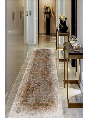 Viyana Home Dijital Baskılı Kaymaz Taban Yıkanabilir Modern Salon Halısı Koridor Halısı Yolluk VHU-SD-297