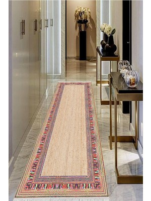 Viyana Home Dijital Baskılı Kaymaz Taban Yıkanabilir Modern Salon Halısı Koridor Halısı Yolluk VHU-SD-322