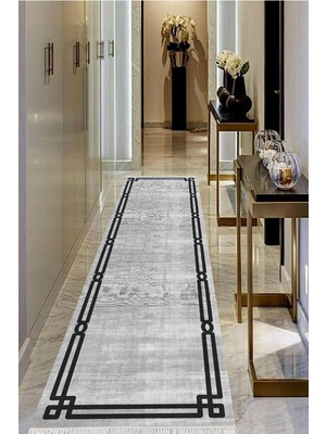 Viyana Home Dijital Baskılı Kaymaz Taban Yıkanabilir Modern Salon Halısı Koridor Halısı Yolluk VHU-SD-405