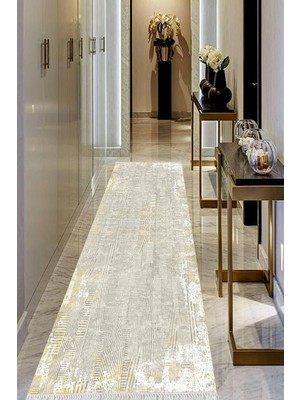 Viyana Home Dijital Baskılı Kaymaz Taban Yıkanabilir Modern Salon Halısı Koridor Halısı Yolluk VHU-HT-112