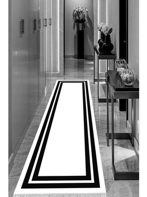 Viyana Home Dijital Baskılı Kaymaz Taban Yıkanabilir Modern Salon Halısı Koridor Halısı Yolluk VHU-HS-552