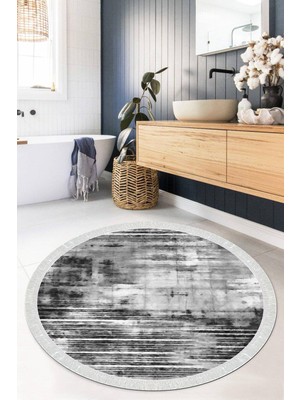 Viyana Home Dijital Baskılı Kaymaz Taban Yıkanabilir Yuvarlak Salon Halısı Mutfak Halısı Paspas VHYU-HY-969