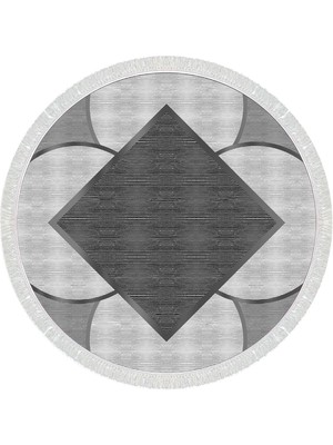 Viyana Home Dijital Baskılı Kaymaz Taban Yıkanabilir Yuvarlak Salon Halısı Mutfak Halısı Paspas VHYU-SD-1207