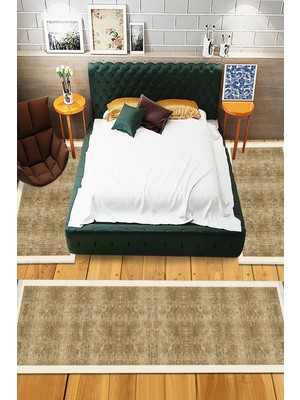 Viyana Home Dijital Baskılı Kaymaz Taban Yıkanabilir 3'lü Yatak Odası Takım Halısı VHYO-SD-414