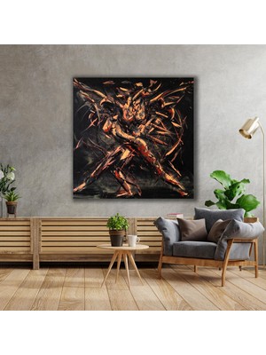 SML Tablo Soyut Nü Dans Eden Kadın Abstract Kanvas Tablo