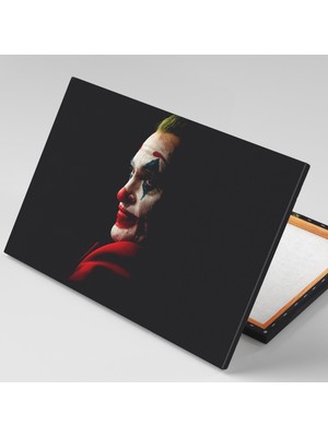 SML Tablo Kırmızı Burunlu Joker Film Batman Sanat Dekor Kanvas Tablo