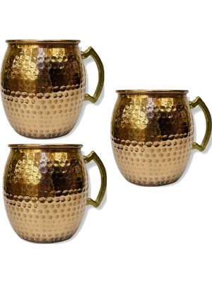 Efemir 3’lü Bakır Moscow Mule Bardak