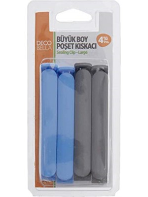 Decobella 4'lü Büyük Boy Poşet Kıskacı