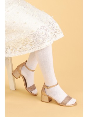 Kiko Kids Kiko 761 Çatlak Günlük Kız Çocuk 3 cm Topuk Sandalet Ayakkabı Bakır