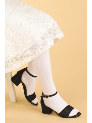 Kiko Kids Kiko 769 Çupra Günlük Kız Çocuk 3 cm Topuk Sandalet Ayakkabı Siyah