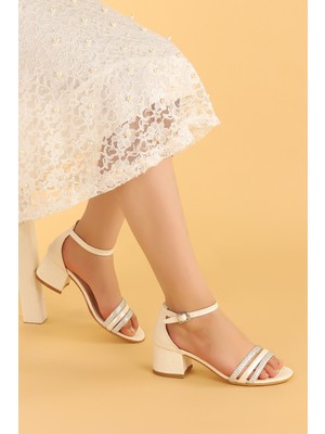 Kiko Kids Kiko 766 Çatlak Günlük Kız Çocuk 3 cm Topuk Sandalet Ayakkabı Sedef