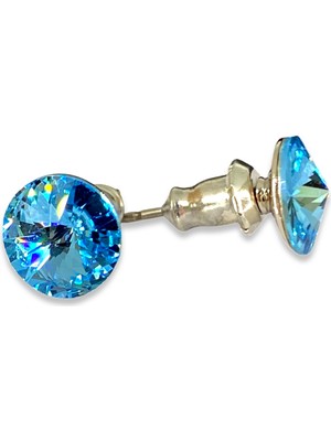 Swarovski Kristal Küpe Akuamarin