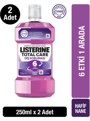 Listerine Total Care Ağız Bakım Suyu 500 ml Ferah Nane ile Uzun Süreli Ağız Sağlığı Koruması