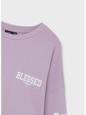 Lmtd Baskılı Kız Çocuk Pembe Sweatshirt Nlfnessed Ls L Sweat