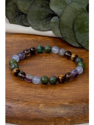 Dünya Doğal Taş Boğa Burcu Bileklik