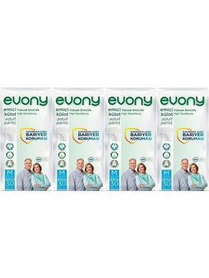 EVONY Medium Külot Bez 120 Adet Yüksek Emicilik ve Bariyer Koruması ile Güvenli Seçim