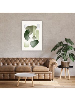 Mart Medya Reklam Soyut Tablo - Soft Green-B 50X70 cm