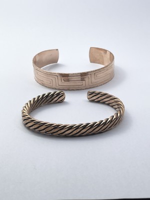 Rupen Kraft Bakır 2'li Kombin Erkek & Kadın Bileklik