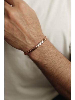 Bay&bayan Ayarlanabilir %100 Bakır Kelepce Bileklik