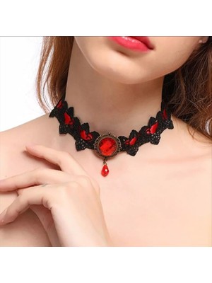 Alsade Harajuku  Gothic Chokers Dantel Kolye