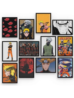 Astak Naruto Uzumaki 12 Parça Mdf (Ahşap) Tablo Ofis Boyu 30 x 30 cm cm