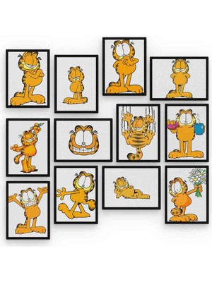 Astak Garfield 12 Parça Mdf (Ahşap) Tablo Ofis Boyu 30 x 30 cm cm