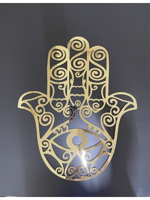 Numa Concept Hamsa El Gold Pleksi Tablo 60X50 Nchamsa