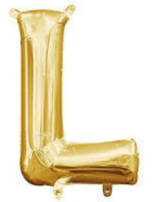 Rönesans Parti 16" Inç 40 cm Folyo Balon Gold Renk '' L '' Harfi