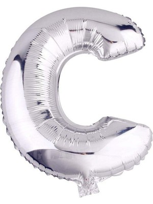 Rönesans Parti 16" Inç 40 cm Folyo Balon Gümüş Renk ''c'' Harfi