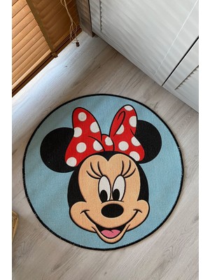 Rugs Modern Mira 845 Mavi Minnie Mouse Halı