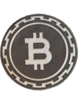 Rugs Modern Mira 847 Bitcoin Logo Yuvarlak Halı