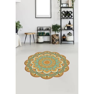 Viyana Home Dijital Baskılı Kaymaz Yıkanabilir Yuvarlak Lazer Kesim Salon Halısı Mutfak Halısı VHL-SD-102