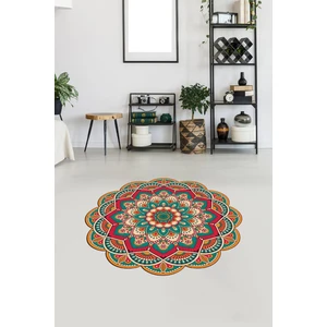 Viyana Home Dijital Baskılı Kaymaz Yıkanabilir Yuvarlak Lazer Kesim Salon Halısı Mutfak Halısı VHL-HT-1610