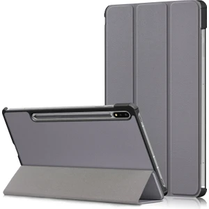 Galaxy Tab S7 Fe İçin Tablet Kılıfı - Gri (Yurt Dışından)