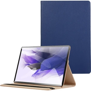 Galaxy Tab S7 Fe İçin Tablet Kılıfı - Koyu Mavi (Yurt Dışından)