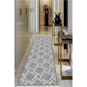 Viyana Home Dijital Baskılı Kaymaz Taban Yıkanabilir Modern Salon Halısı Koridor Halısı Yolluk VHU-SD-1002