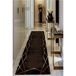 Viyana Home Dijital Baskılı Kaymaz Taban Yıkanabilir Modern Salon Halısı Koridor Halısı Yolluk VHU-SD-693
