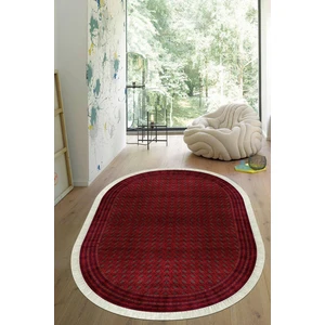 Viyana Home Dijital Baskılı Kaymaz Taban Yıkanabilir Oval Salon Halısı Mutfak Halısı Yolluk VHO-HT-645