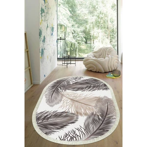 Viyana Home Dijital Baskılı Kaymaz Taban Yıkanabilir Oval Salon Halısı Mutfak Halısı Yolluk VHO-HY-1365