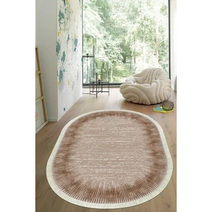 Viyana Home Dijital Baskılı Kaymaz Taban Yıkanabilir Oval Salon Halısı Mutfak Halısı Yolluk VHO-HY-1322