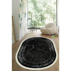 Viyana Home Dijital Baskılı Kaymaz Taban Yıkanabilir Oval Salon Halısı Mutfak Halısı Yolluk VHO-HY-1336