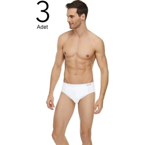 Tutku Elit 1351 Slip Kemerli Erkek Külot Beyaz 3'lü